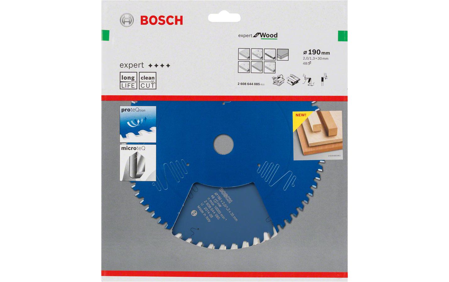 Bosch Professional – Kreissägeblatt, 2 608 644 085, 190 mm × 30 mm