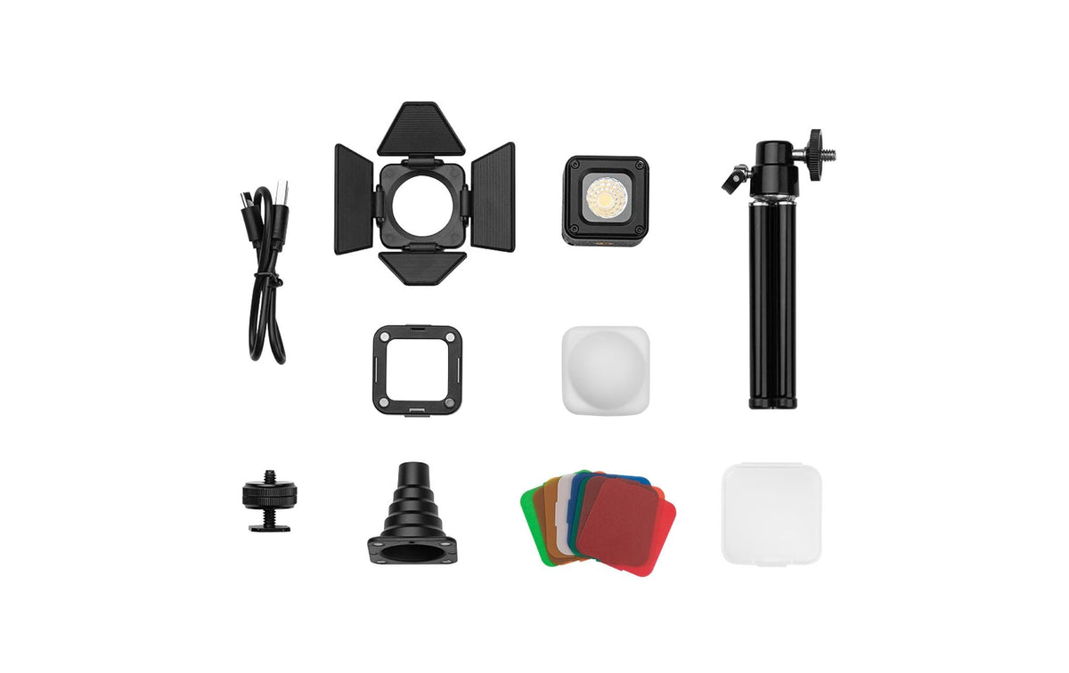SmallRig RM01 (Kit 3469) LED-Videoleuchte – 3 W, 5600 K, CRI 95 – Diffusor, Tragetasche