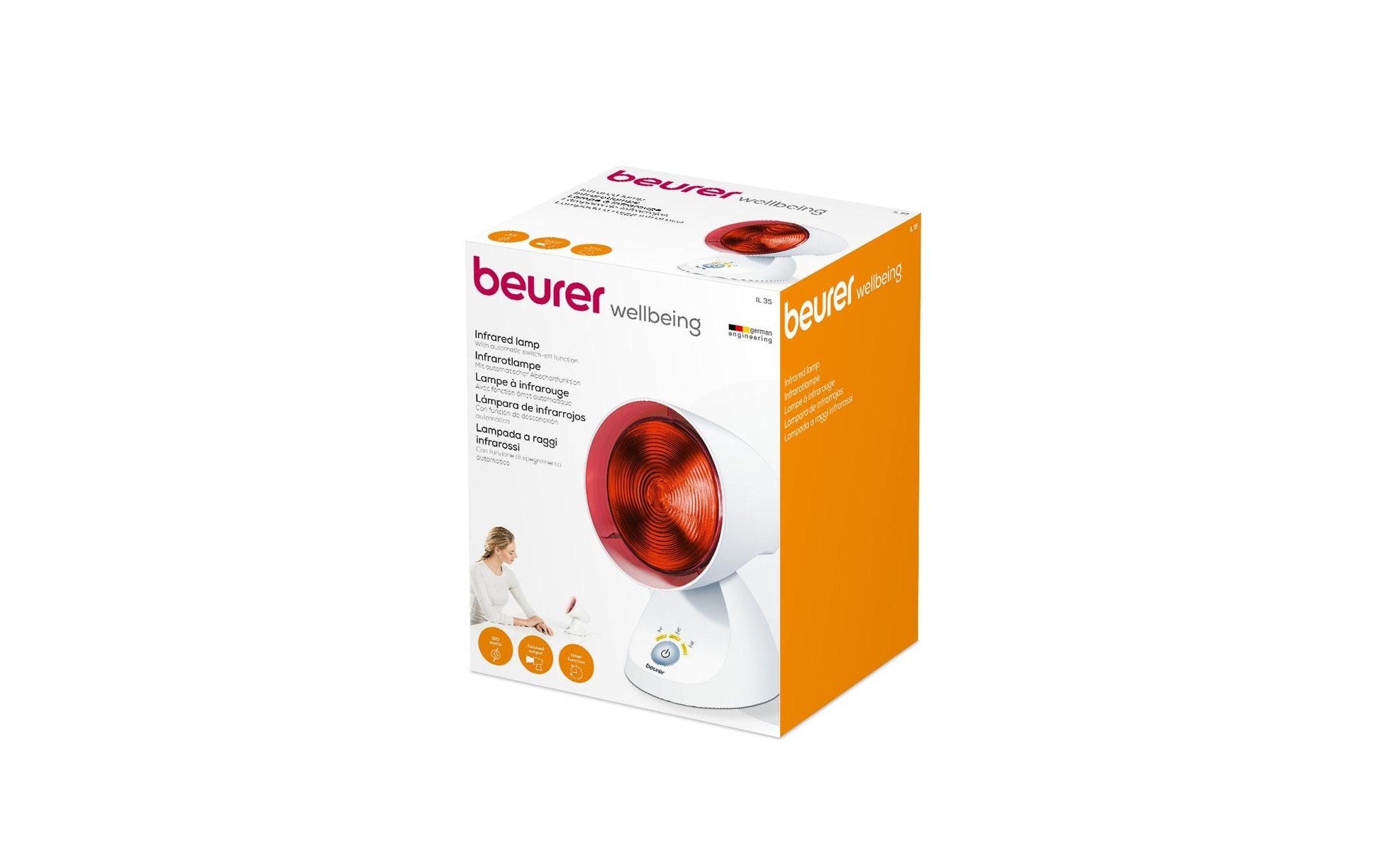 Beurer Infrarotlampe IL35 – 3-stufig, Timer – 150 W