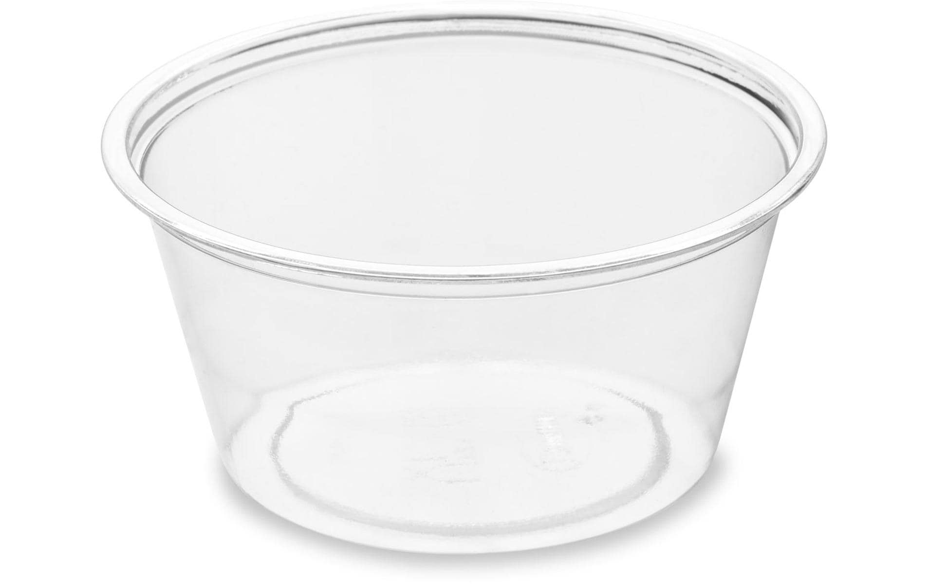 BioPak Schale, rPET, rund – 60 ml, Ø 6,4 cm – transparent – 100 Stk.
