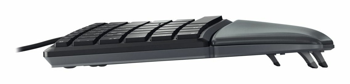 CHERRY KC 4500 ERGO – Tastatur, kabelgebunden (USB), BE-Layout (BE), Fullsize (mit Ziffernblock) – für Windows