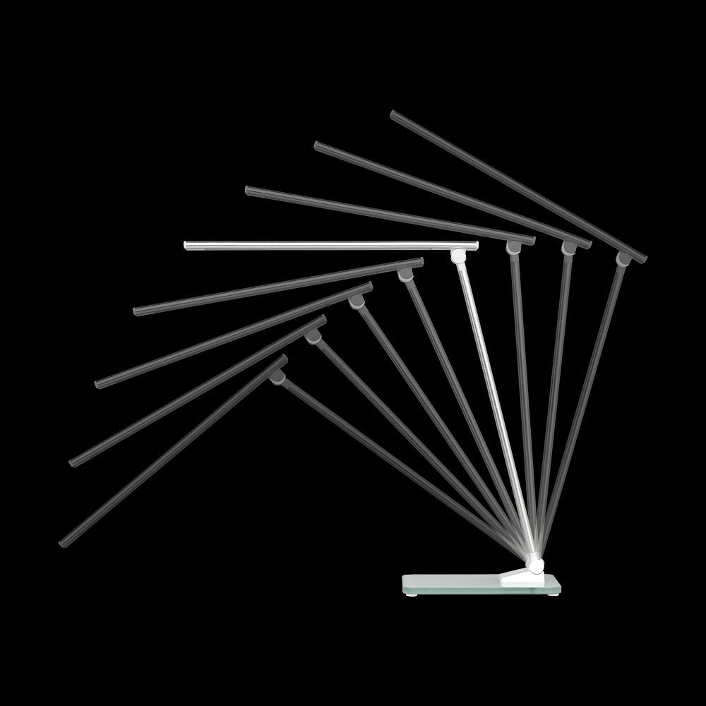Unilux Tischleuchte LED POPY – dimmbar – 3000/4000/6000 K – 408 lm 4,9 W – Glas