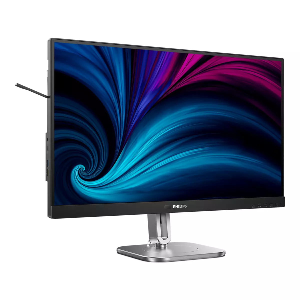 Philips 27B2U4601/00 – Monitor, 27", IPS, 120 Hz, USB-C (PD 100W), Pivot, Lautsprecher, Dunkelgrau