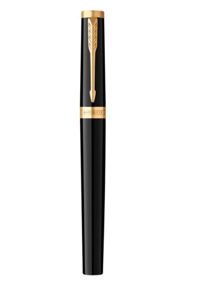 Parker Ingenuity Black G.T. – Federspitze M – blaue Tinte – Patronen – Aluminiumgehäuse
