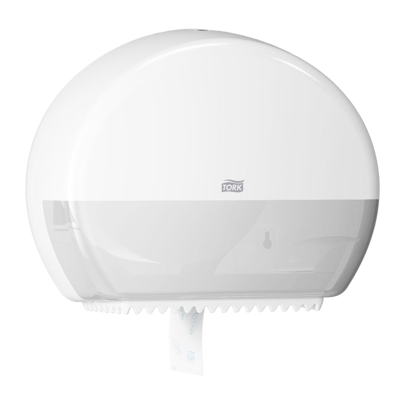 Tork Elevation – Toilettenpapierspender – Kunststoff, weiss, Mini Jumbo (T2), 13,2 × 34,5 × 27,5 cm
