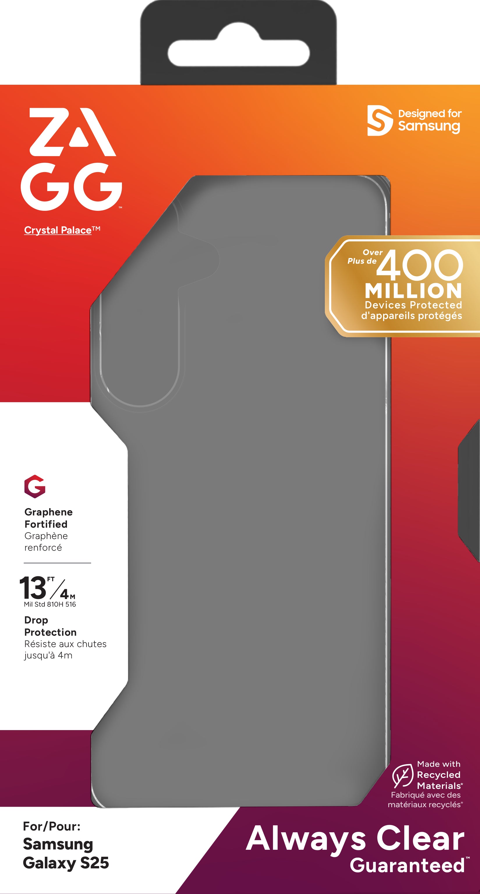 ZAGG Backcover Crystal Palace – für Samsung Galaxy S25 – Lion