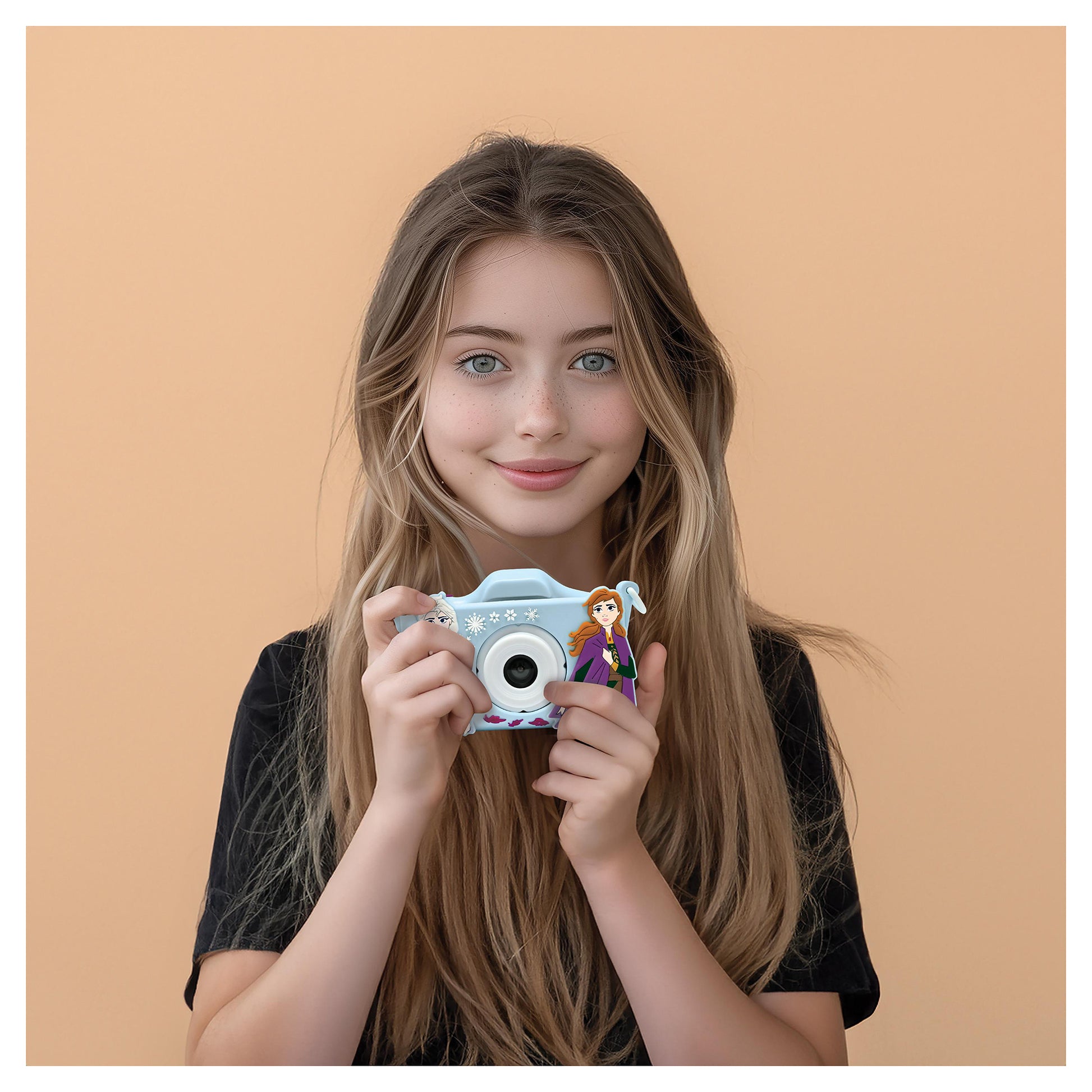 Lexibook Frozen DJ078FZ – Kinderkamera, 5 MP, 1080×960, Blau/Dunkelviolett