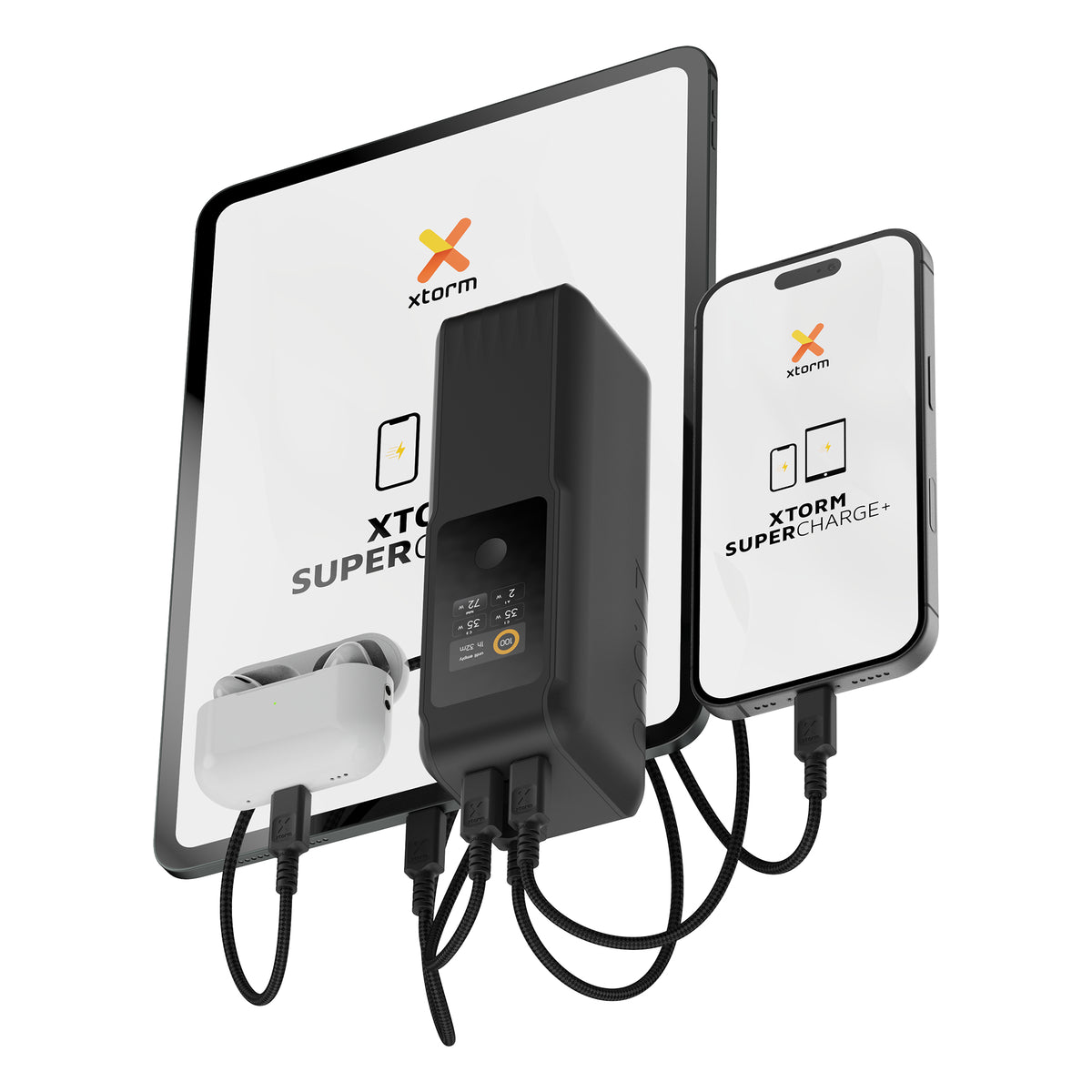 Xtorm NextGen6 Powerbank 27'000 mAh – 70 W PD, 2× USB-C, 1× USB-A, schwarz