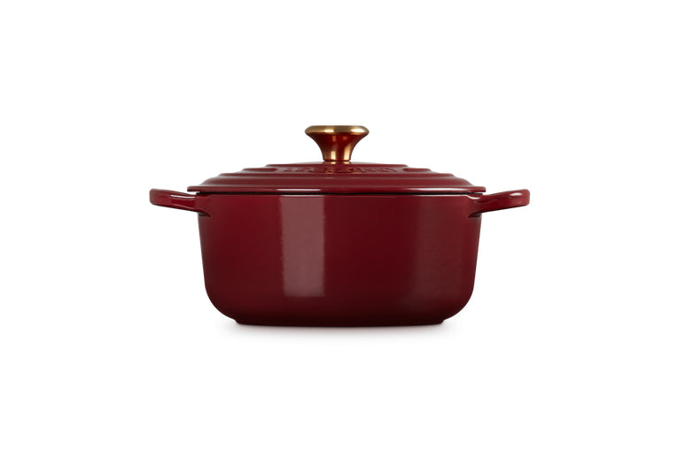 Le Creuset Kochtopf – 2,4 l, Ø 21,5 cm, Gusseisen, Emaille, für Induktion, Gas, Glaskeramik u. a., Rot