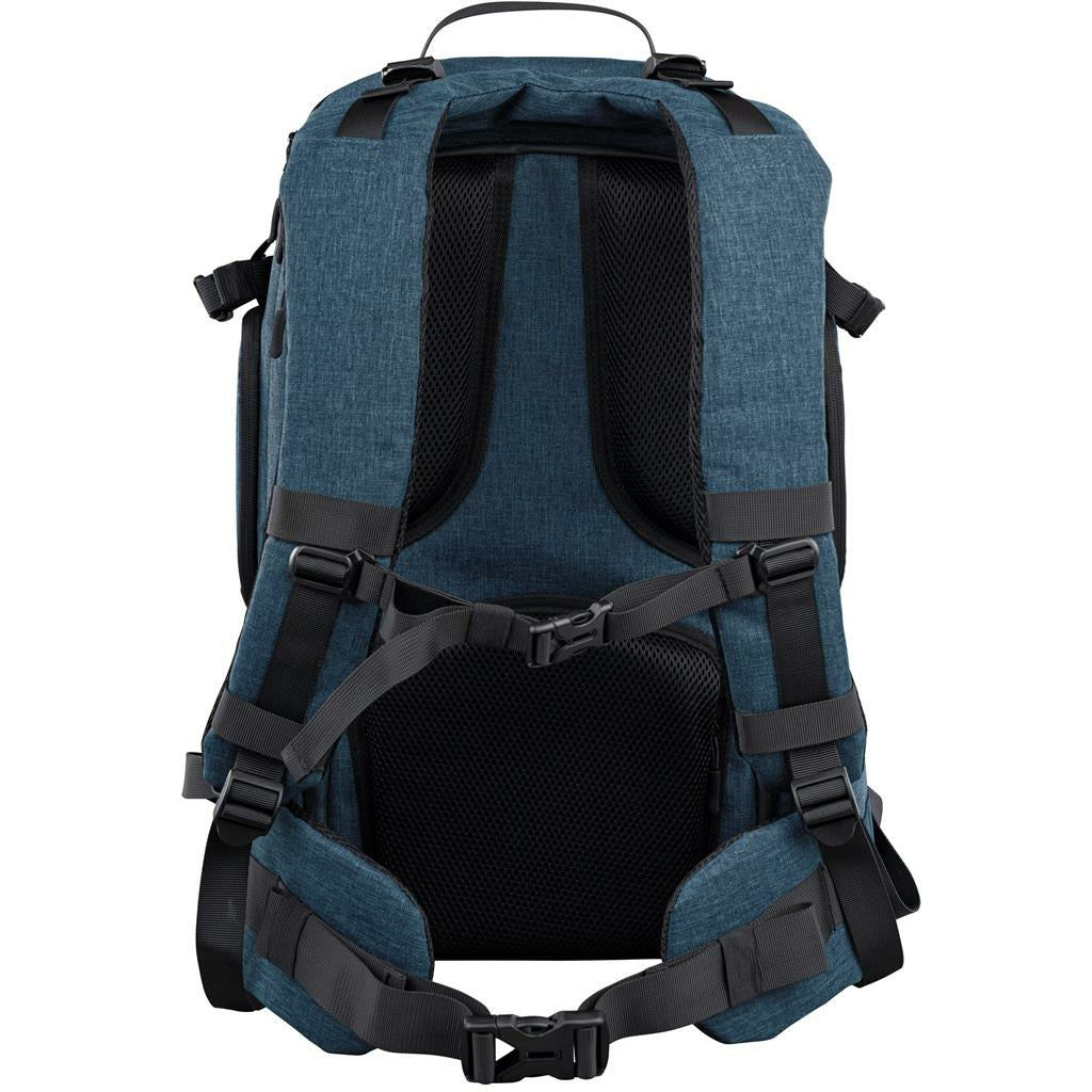 Dörr Prag Pro Fotorucksack – Polyester, 20 l, 3 Objektive, Innenmaße 150 × 290 × 460 mm – für DSLR – Blau