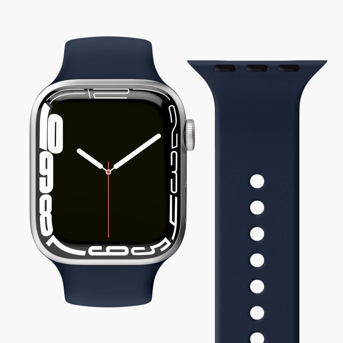 Vonmählen Silicon Loop 1 – Armband – für Apple Watch 38 mm, 40 mm, 41 mm, Navy, Silikon