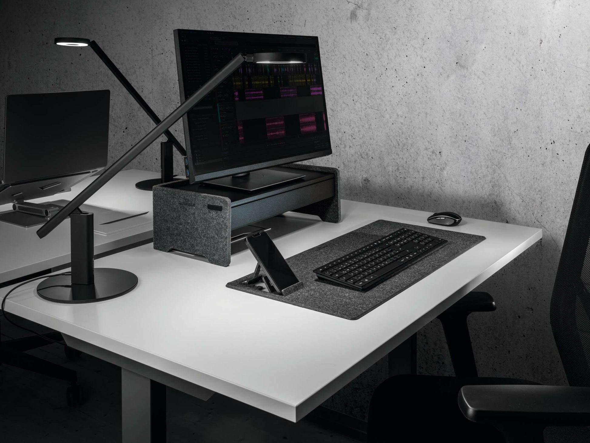 Durable EFFECT – Monitor-Tischständer – 1 Monitor – bis 10 kg/Monitor – höhenverstellbar – Anthrazit