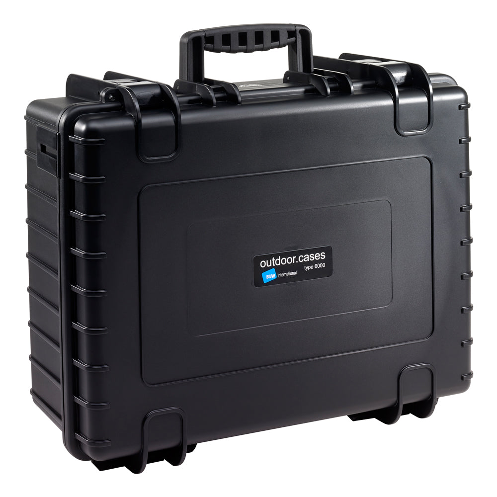 B&W Cases Type 6000 – Hartschalenkoffer, PC, Schwarz, 42 × 51 × 21,5 cm