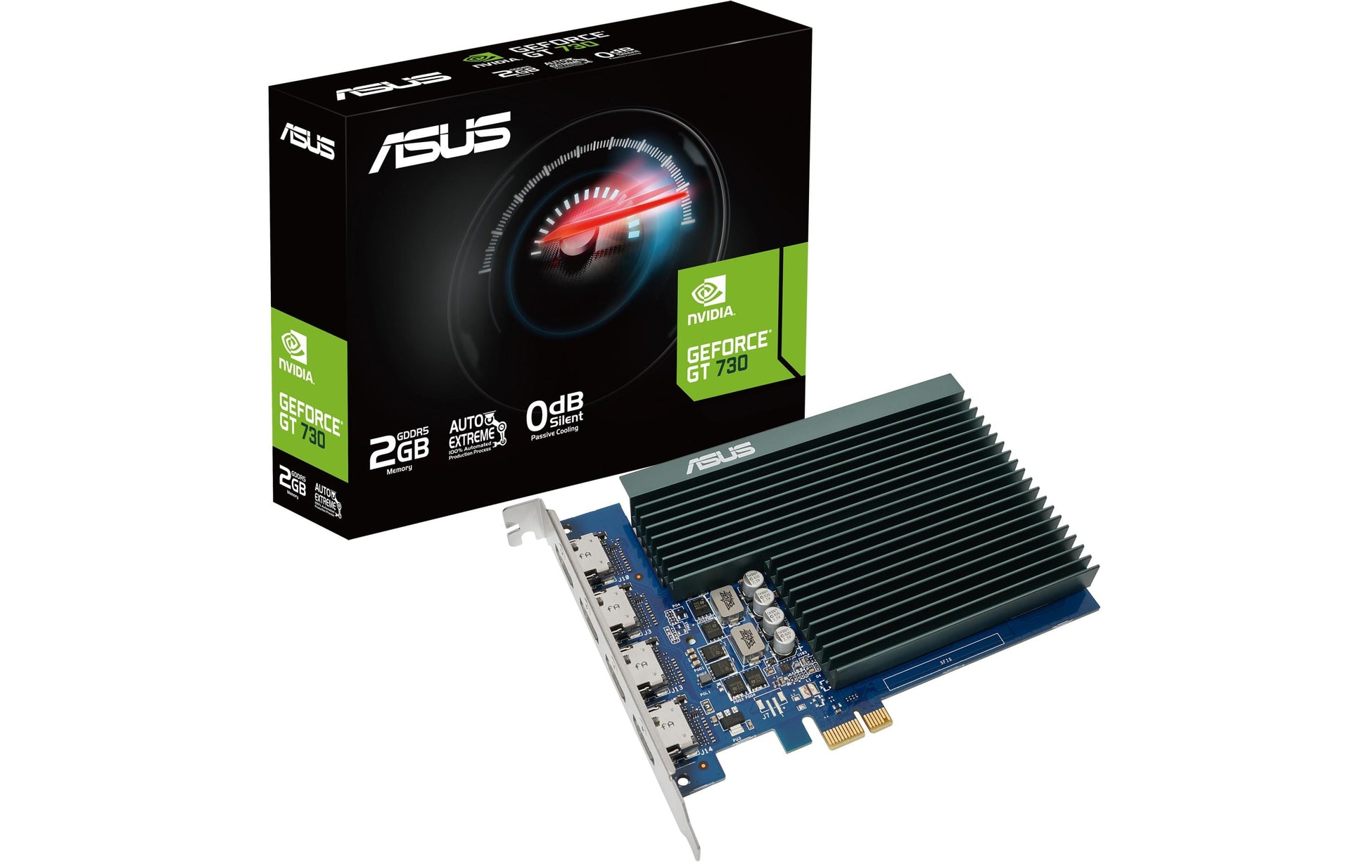 ASUS GT730-4H-SL-2GD5 – PCIe Grafikkarte – 4×HDMI, PCIe x1