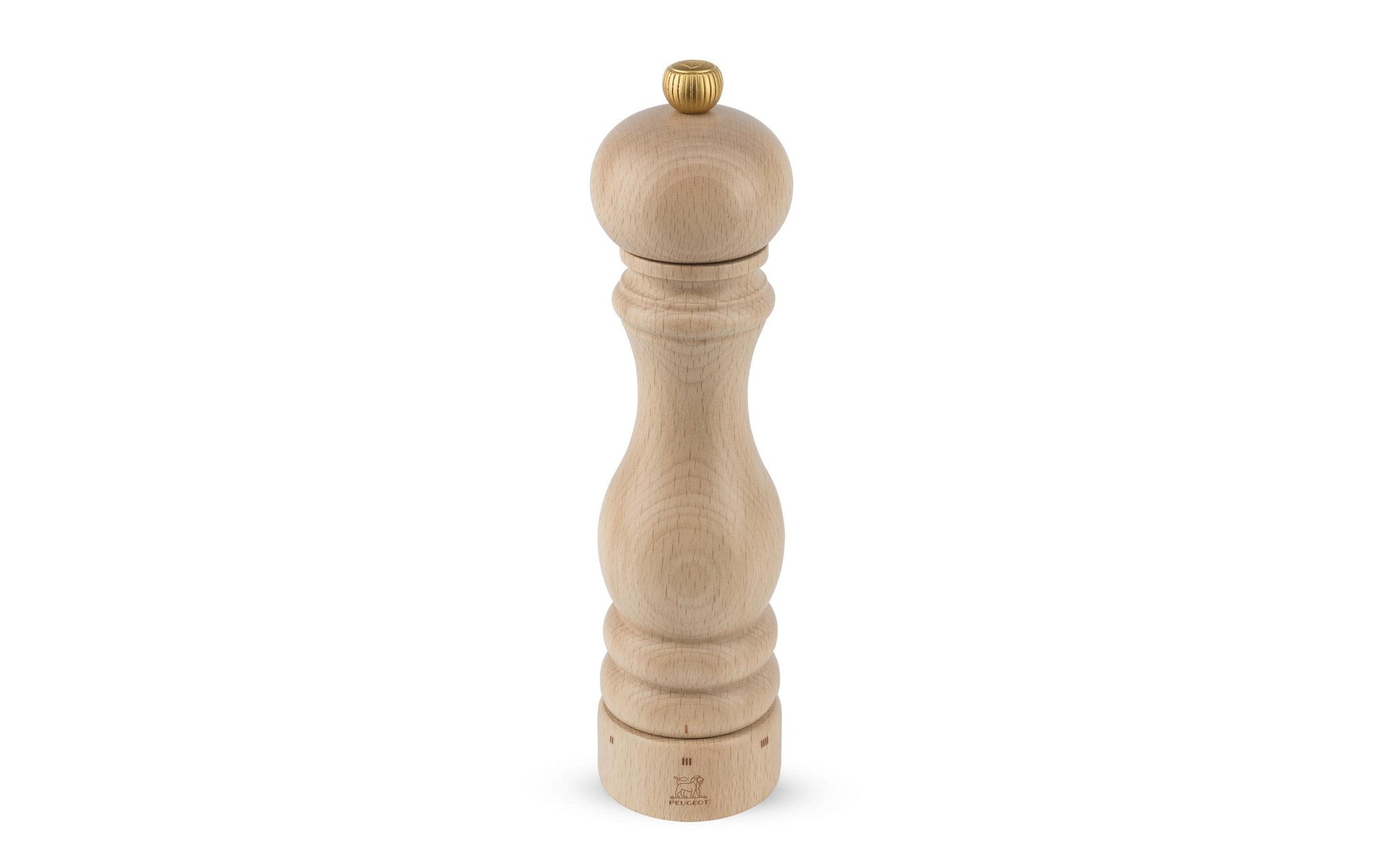 Peugeot Pfeffermühle Paris U-SELECT – Einstellbares Mahlwerk aus Stahl – Holz (Buche) – Hellbraun