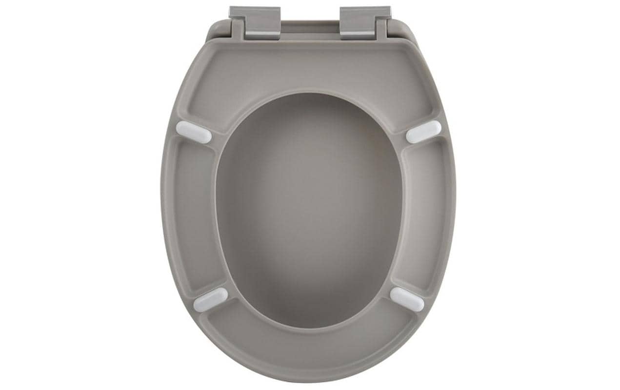 Spirella Neela – Toilettensitz – ABS, Duroplast, matt, Taupe, mit Deckel, Soft-Close, 37,3 × 45,5 cm