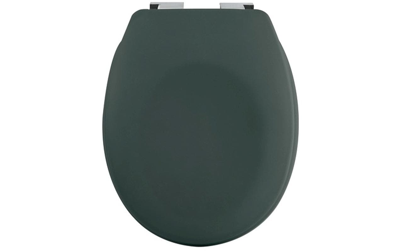 Spirella Toilettensitz – ABS, Duroplast matt, Dunkelgrün, mit Deckel, Soft-Close, 37,3 × 45,5 cm