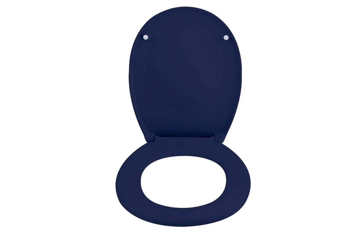 Spirella WC-Sitz Neela – Duroplast, Blau, Absenkautomatik, 37,3 × 45,5 cm