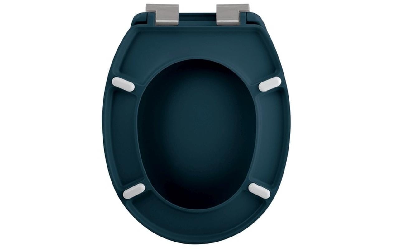 Spirella WC-Sitz Neela – Duroplast, Absenkautomatik, Petrol, 37,3 × 45,5 cm