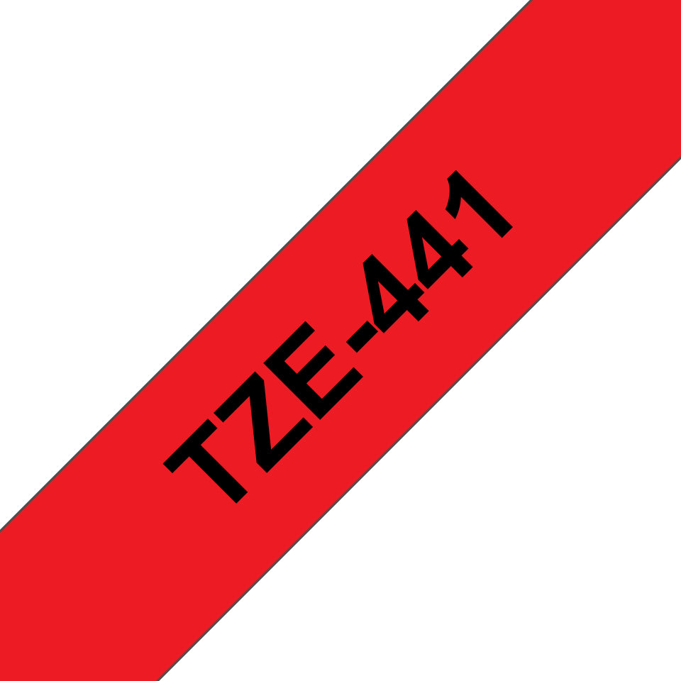 Brother Schriftband – 18 mm × 8 m, rot, schwarz