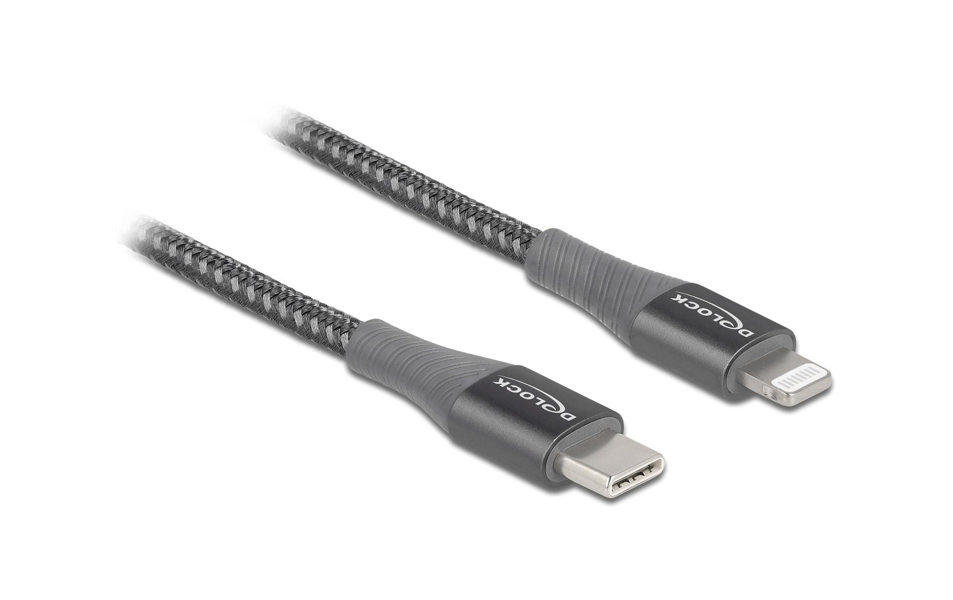 DeLOCK Daten- & Ladekabel – USB-C auf Lightning 2 m, MFi zertifiziert, geflochten – für iPhone/iPad