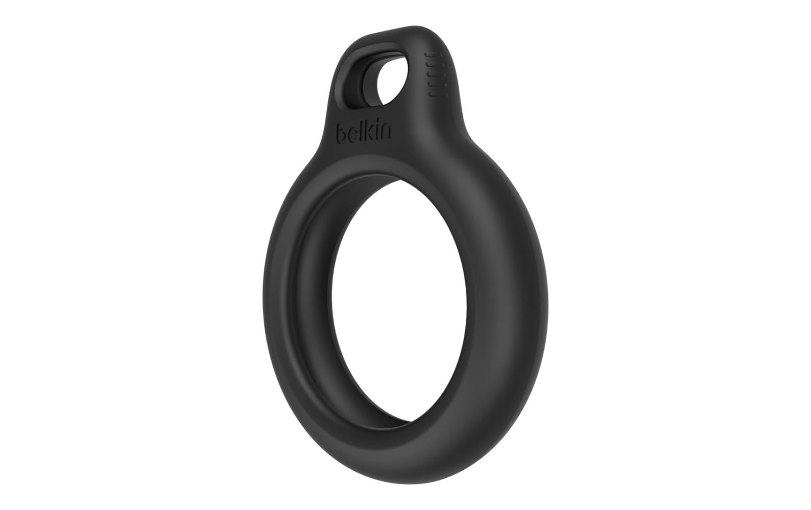 Belkin Schlüsselanhänger – schwarz, mit Ring, 4 Stk. – für Apple AirTag
