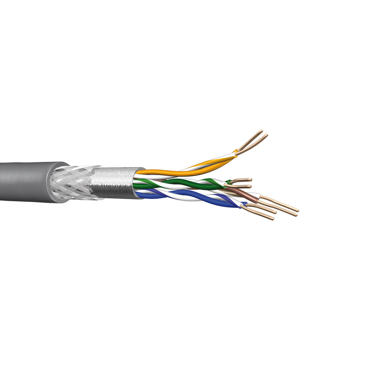 Draka Comteq UC300 HS24 – Installationskabel Cat5e SF/UTP, 1000 m, AWG 24, FRNC, Grau