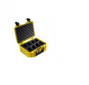 B&W Cases B&W – Aufbewahrungsbox Typ 3000, 233 × 364 × 152 mm, 12 l, Schaum, Gelb