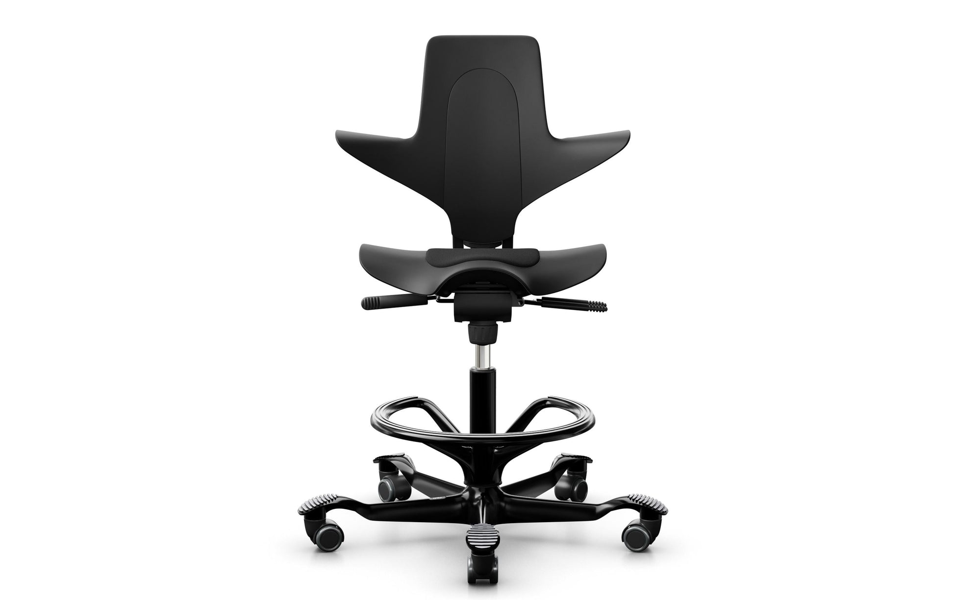 HÅG Bürostuhl Capisco Puls 8010 – Sitzhöhe 45–64 cm, 110 kg, schwarz