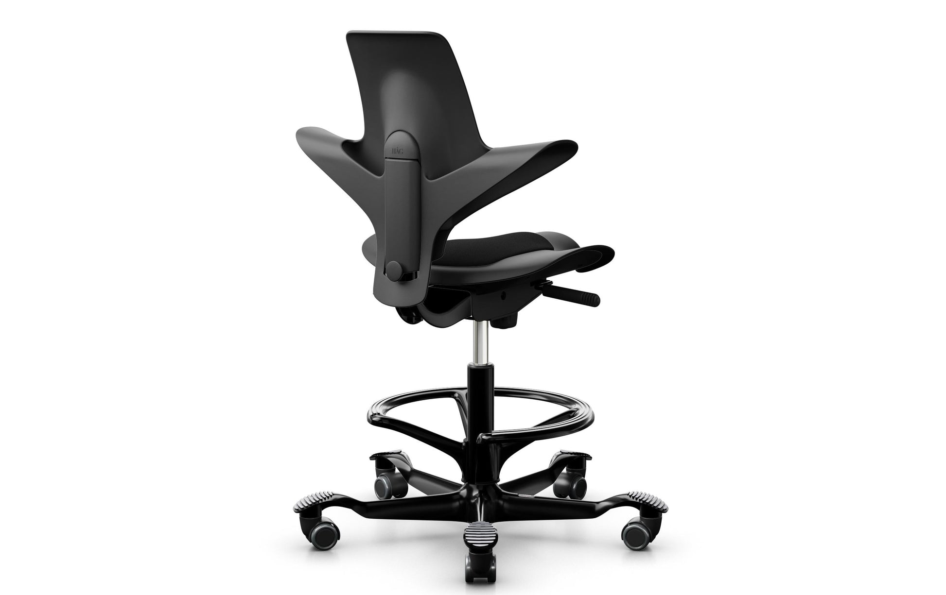 HÅG Bürostuhl Capisco Puls 8010 – Sitzhöhe 45–64 cm, 110 kg, schwarz