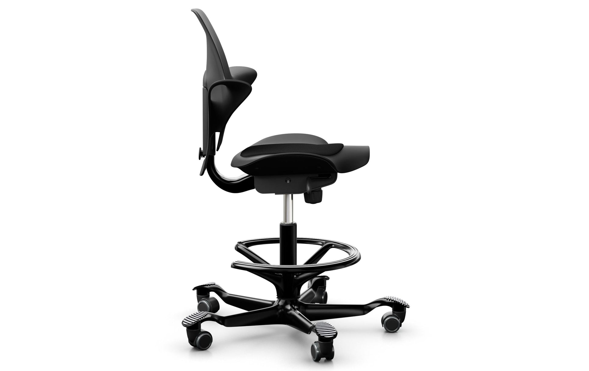 HÅG Bürostuhl Capisco Puls 8010 – Sitzhöhe 45–64 cm, 110 kg, schwarz