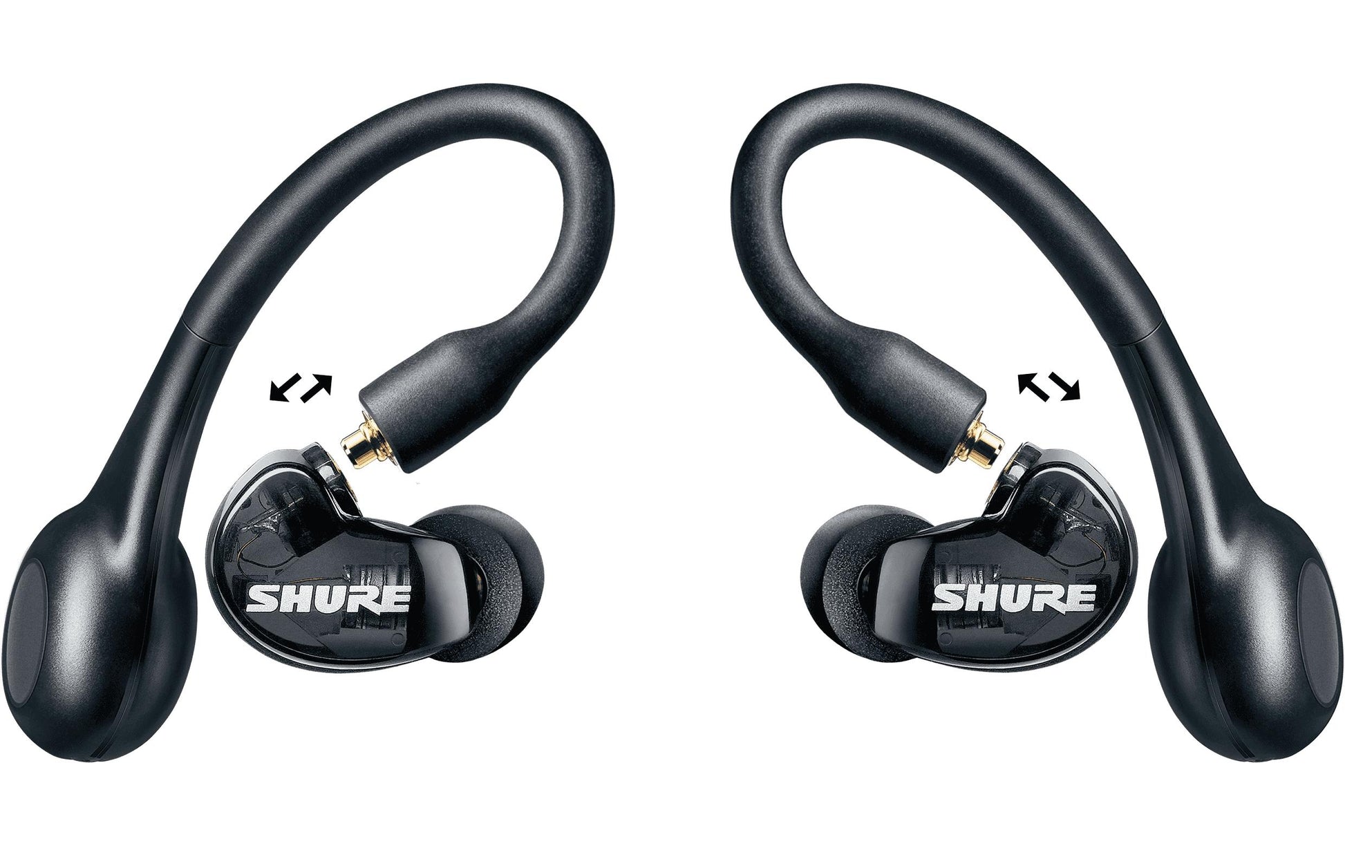 Shure AONIC 215 – True Wireless In-Ear Kopfhörer – Bluetooth 5.0, mit Mikrofon, IPX4 – Schwarz – bis 32 h