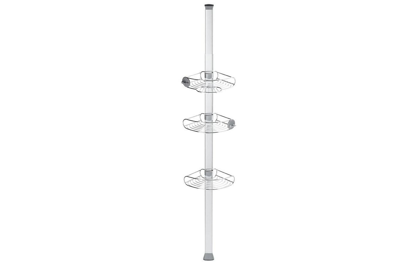 simplehuman BT1109DC Garderobenständer – Aluminium/Edelstahl – Silber – H 1524–2438 mm – mit Klemmen