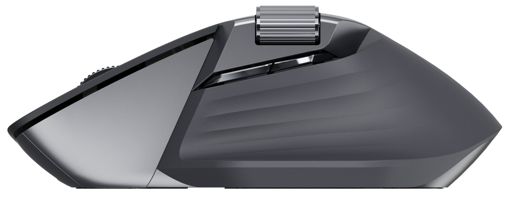 Rapoo MT760L Ergonomische Maus – kabellos, Bluetooth + 2,4 GHz, USB-C, für Rechtshänder, Daumentaste, schwarz