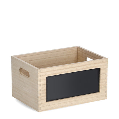 Zeller Present Aufbewahrungsbox (ohne Deckel) – Holz – Natur – mit Griff – 280 × 150 × 200 mm