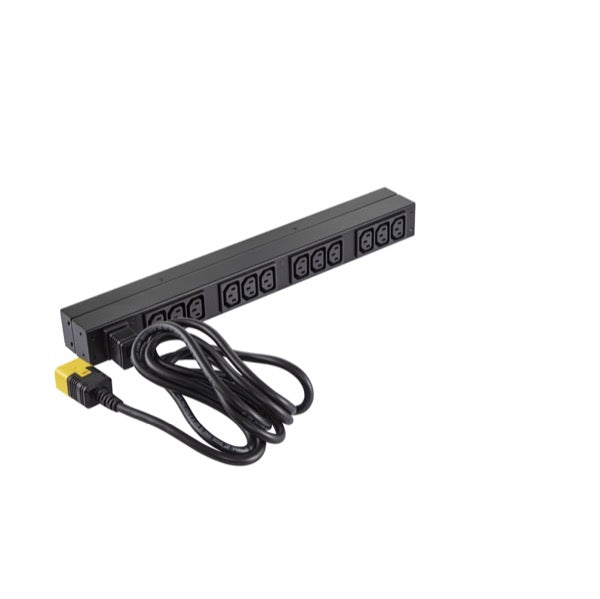 APC Basic PDU Rack, Einphasig 3680 W – C13×12, Eingang IEC C20, 16 A 208/230 V, 2,5 m – schwarz