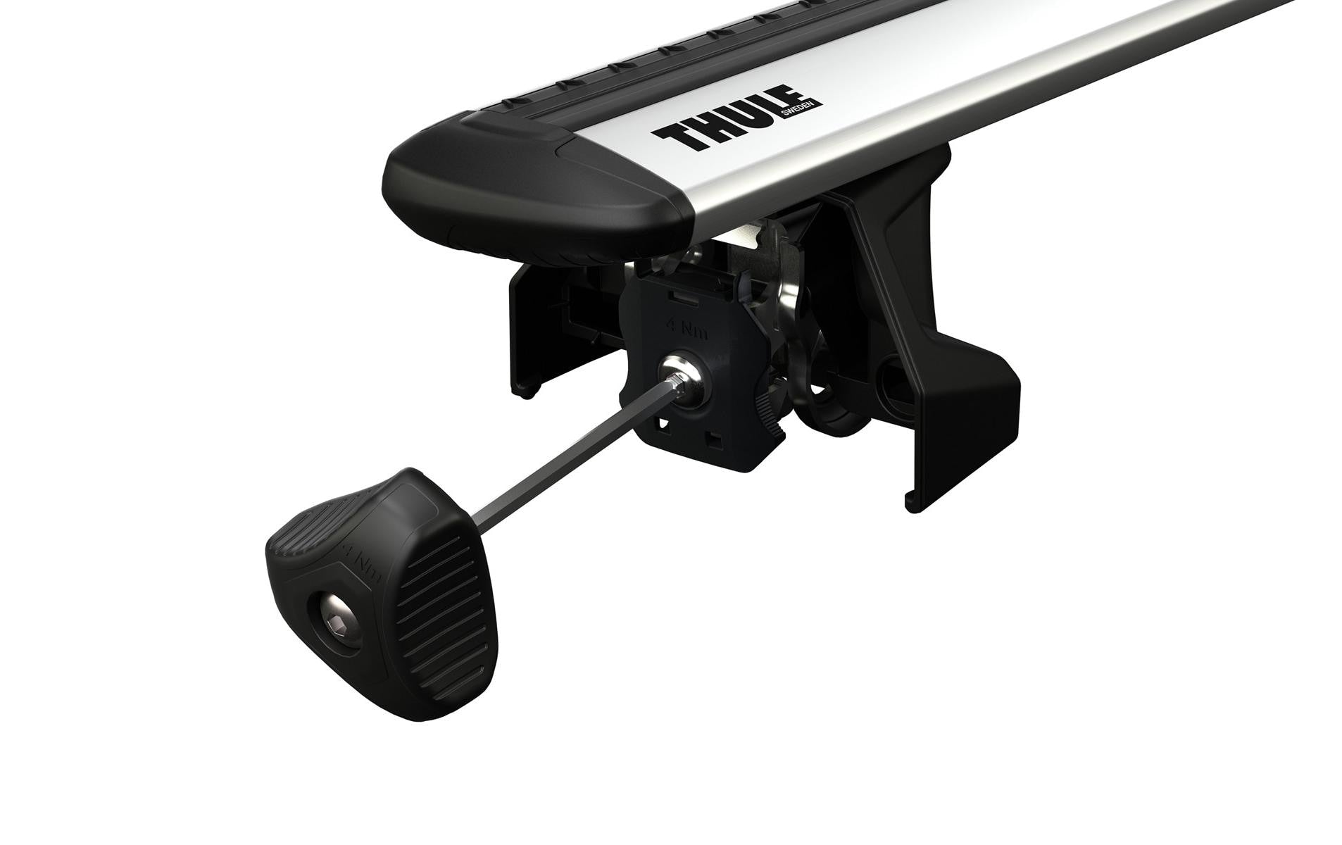 Thule Evo Trägerfuss Fixpoint – für WingBar-Systeme – 4 Stk. – abschliessbar
