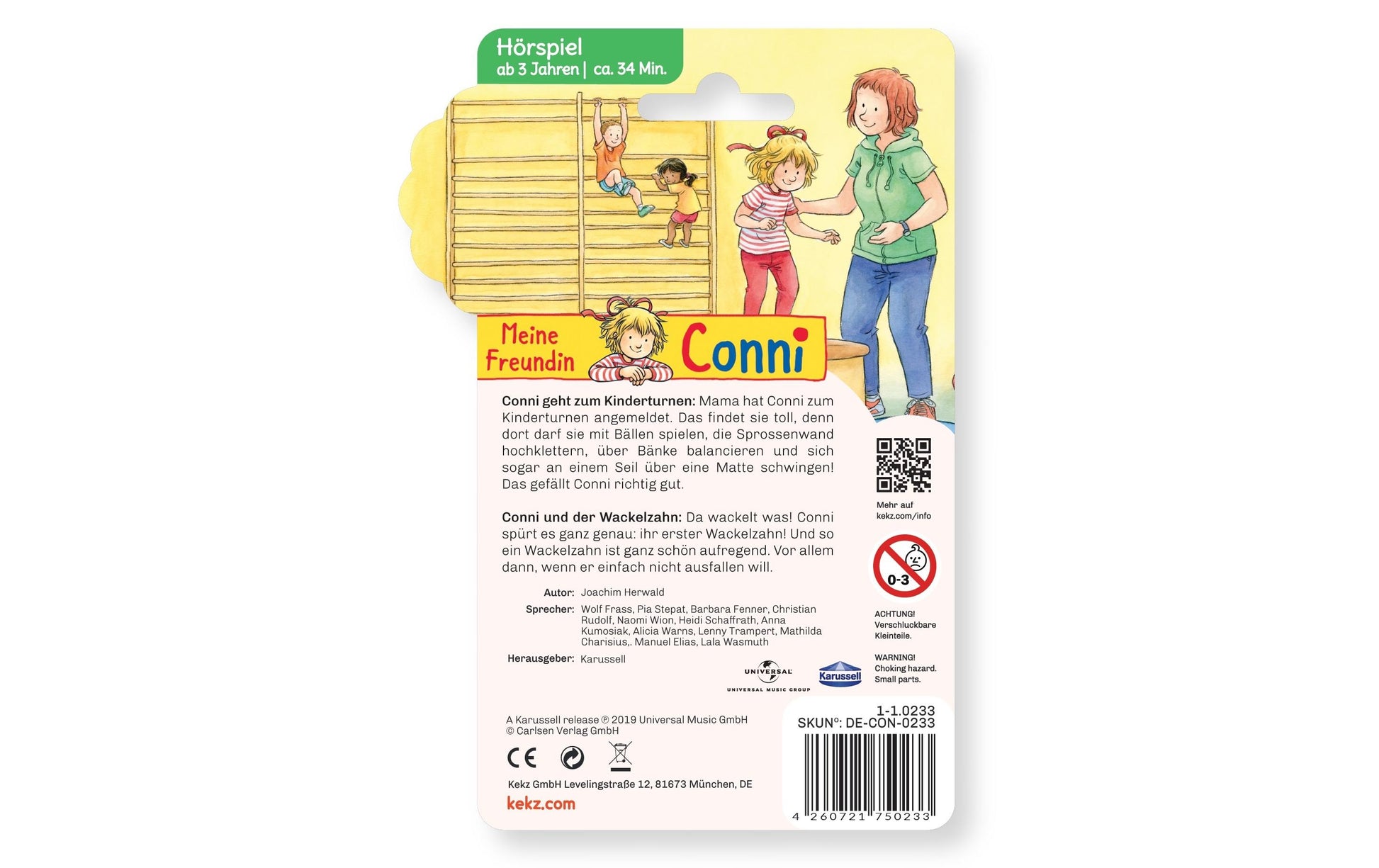 Kekz Conni geht zum Kinderturnen – Audio-Chip – für Kekz – 34 min – Mehrfarbig