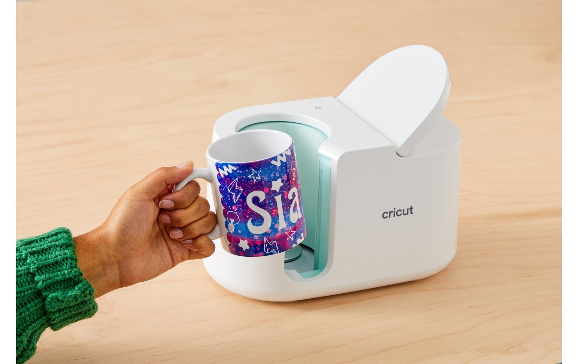 Cricut Tasse – 0,35 l, Keramik, weiss, sublimationsfähig, für Cricut Tassenpresse, 2 Stück