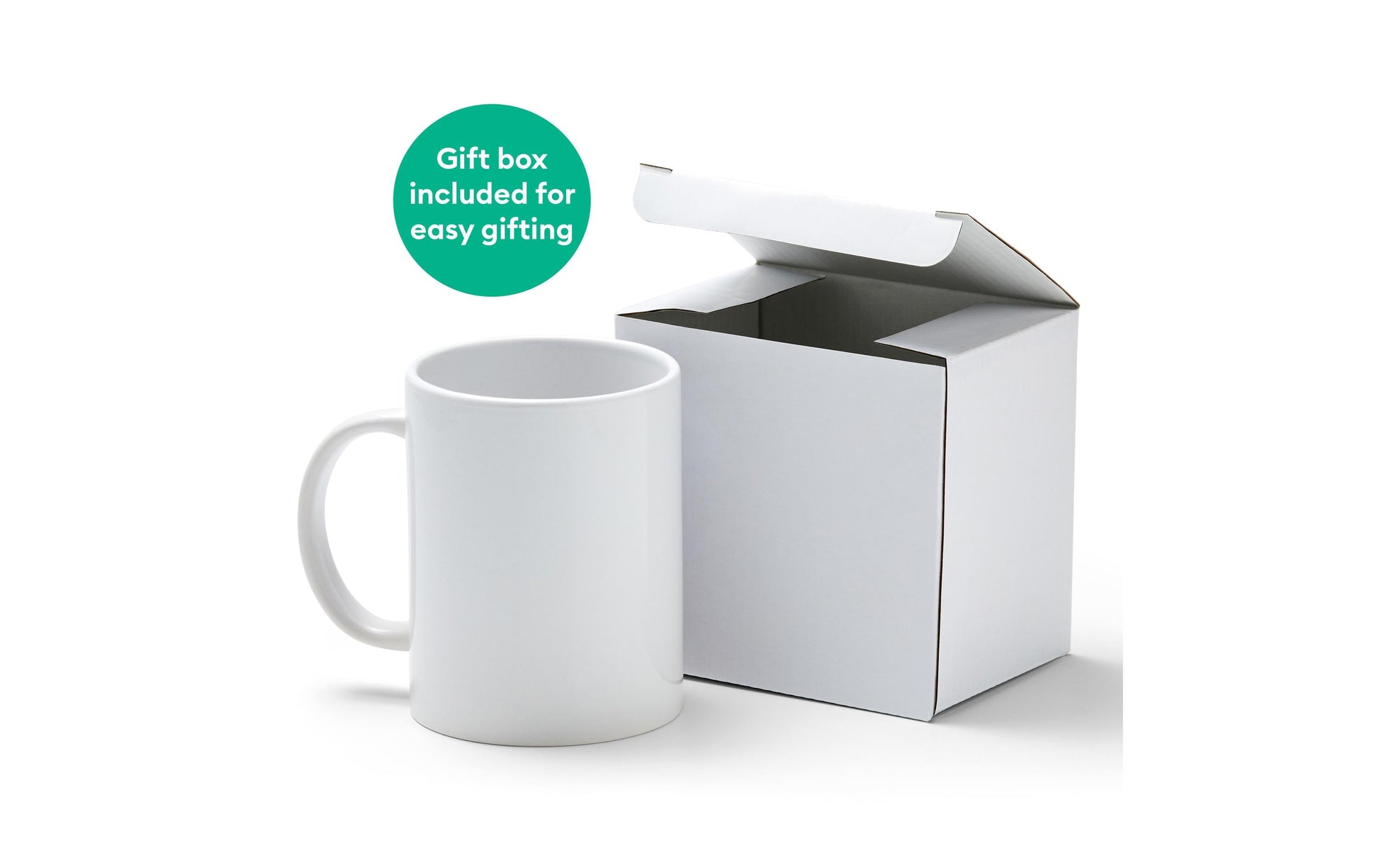 Cricut Tasse – 36er Set, 425 ml, Porzellan, Weiss, spülmaschinenfest, mikrowellengeeignet