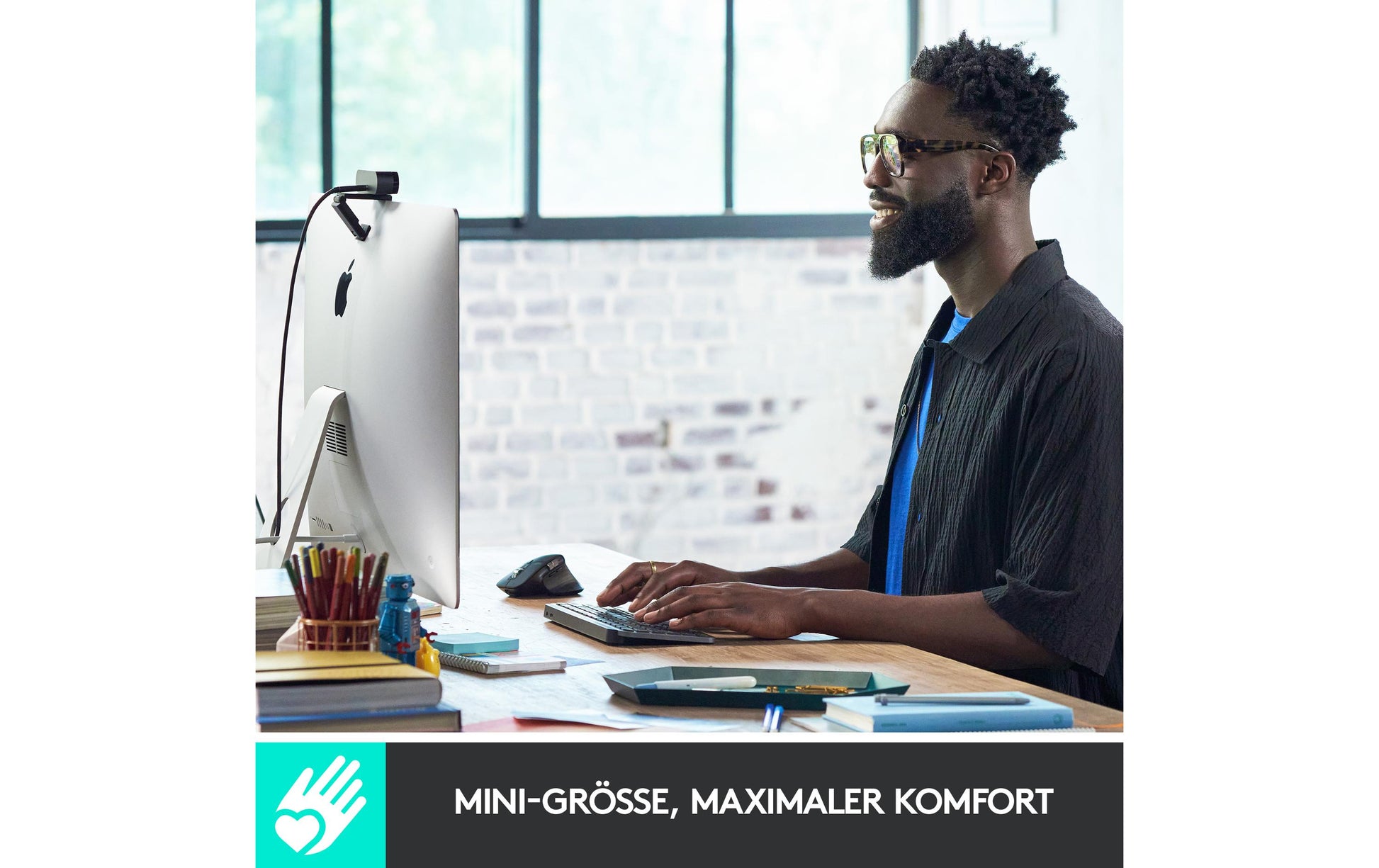 Logitech MX Keys Mini – Mini Tastatur – Bluetooth & 2,4 GHz – QWERTY (US-INT) – für Logi Bolt USB-Empfänger