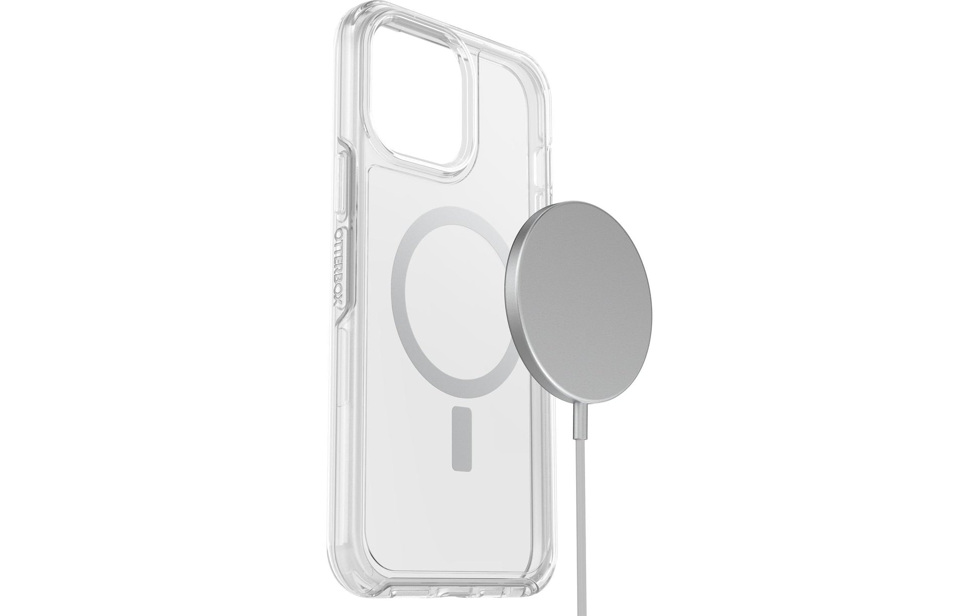 OtterBox Symmetry+ Backcover – für Apple iPhone 13 Pro Max, MagSafe, TPU, Transparent, stossdämpfend