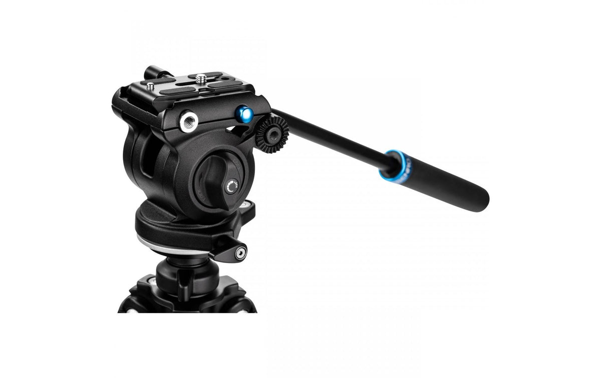 Benro A1883FS2PRO Aero Videostativ – 165 cm max, 2,5 kg Traglast, Aluminium – Schwarz