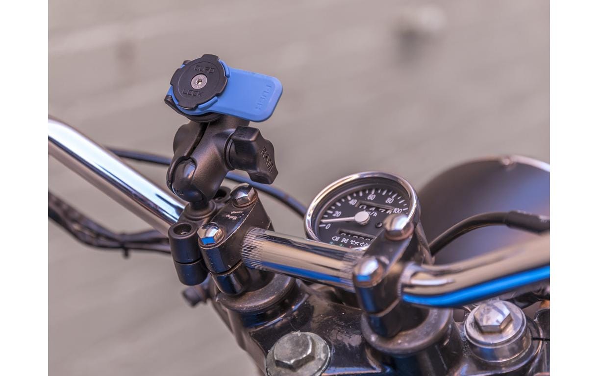 Quad Lock 1" Kugeladapter – für Quad Lock – Schwarz/Blau, Nylon/Edelstahl