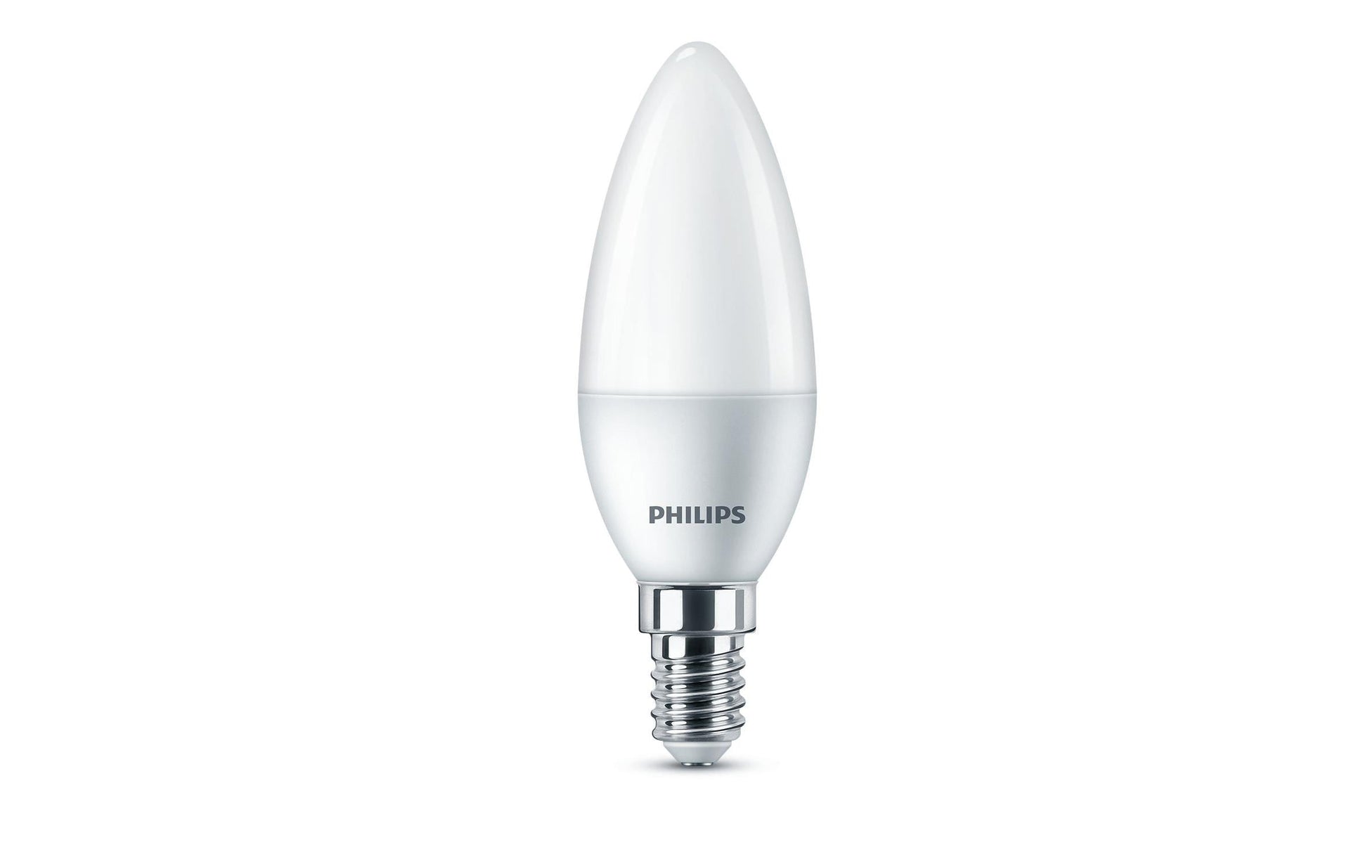 Philips by Signify Philips LED-Leuchtmittel E14 B35 – Warmweiss 2700 K, 470 lm, 4,9 W – 6 Stk., matt, Kunststoff