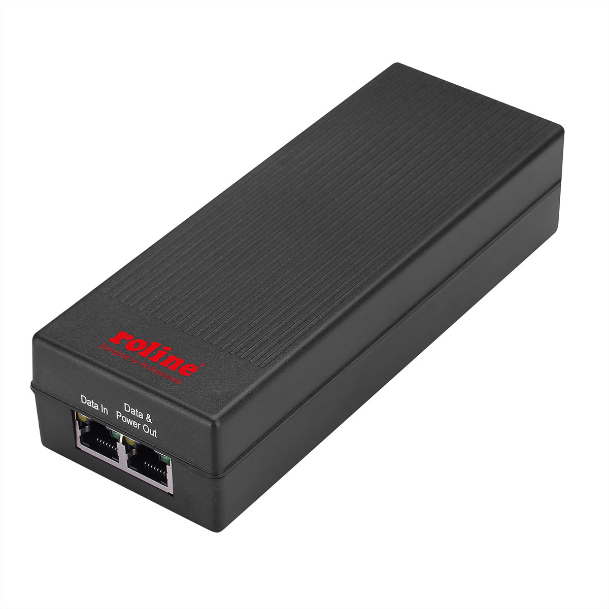 ROLINE PoE Midspan – 30 W (IEEE 802.3at/802.3af), Gigabit, 1× RJ-45