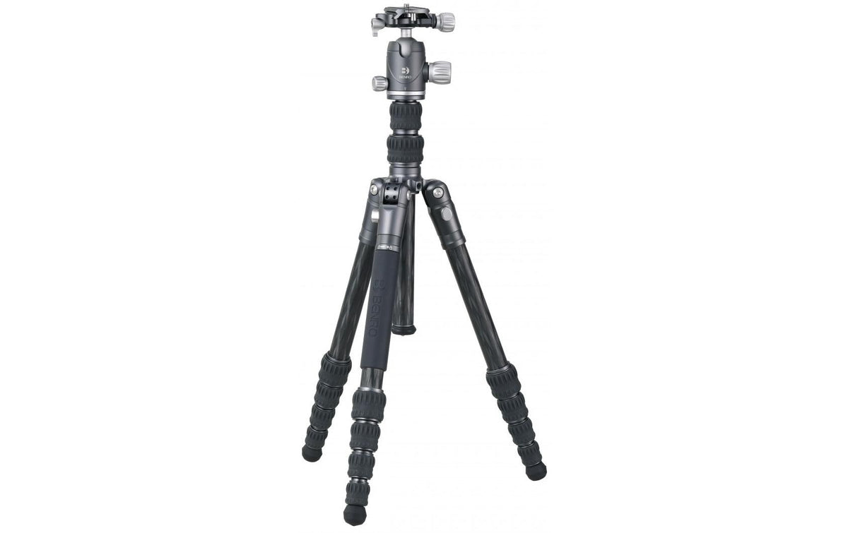 Benro FBAT05CVX20 Bat Dreibeinstativ – bis 140,5 cm – 10 kg – Carbon, 5 Sektionen, Twistlock