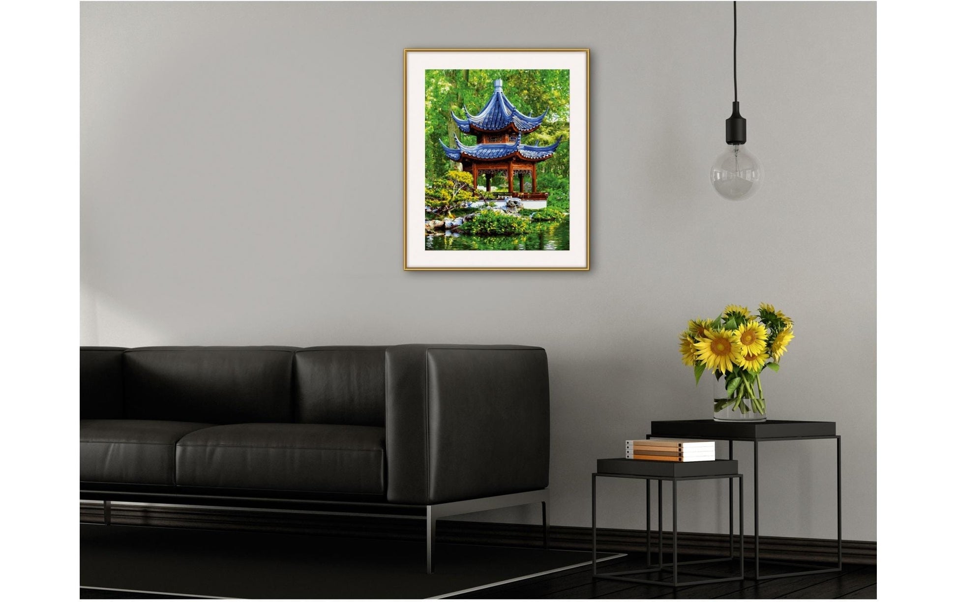 Schipper Malen-nach-Zahlen-Set – Pagode im japanischen Garten – 40 × 50 cm – ab 8 Jahren