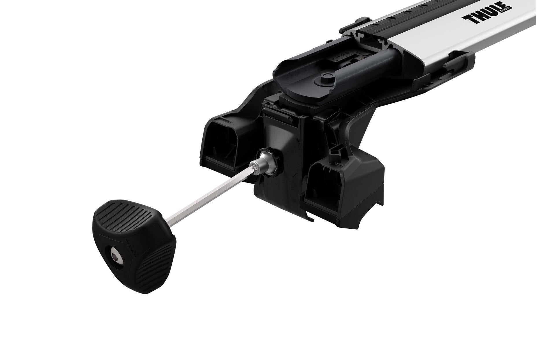 Thule Dachträger-Kit 720600 Edge Flush Rail – mit Schlössern – für Flush-Rail-Systeme – bis 75 kg – schwarz