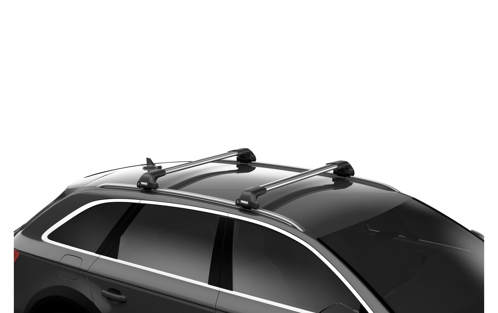 Thule Dachträger-Kit 720600 Edge Flush Rail – mit Schlössern – für Flush-Rail-Systeme – bis 75 kg – schwarz